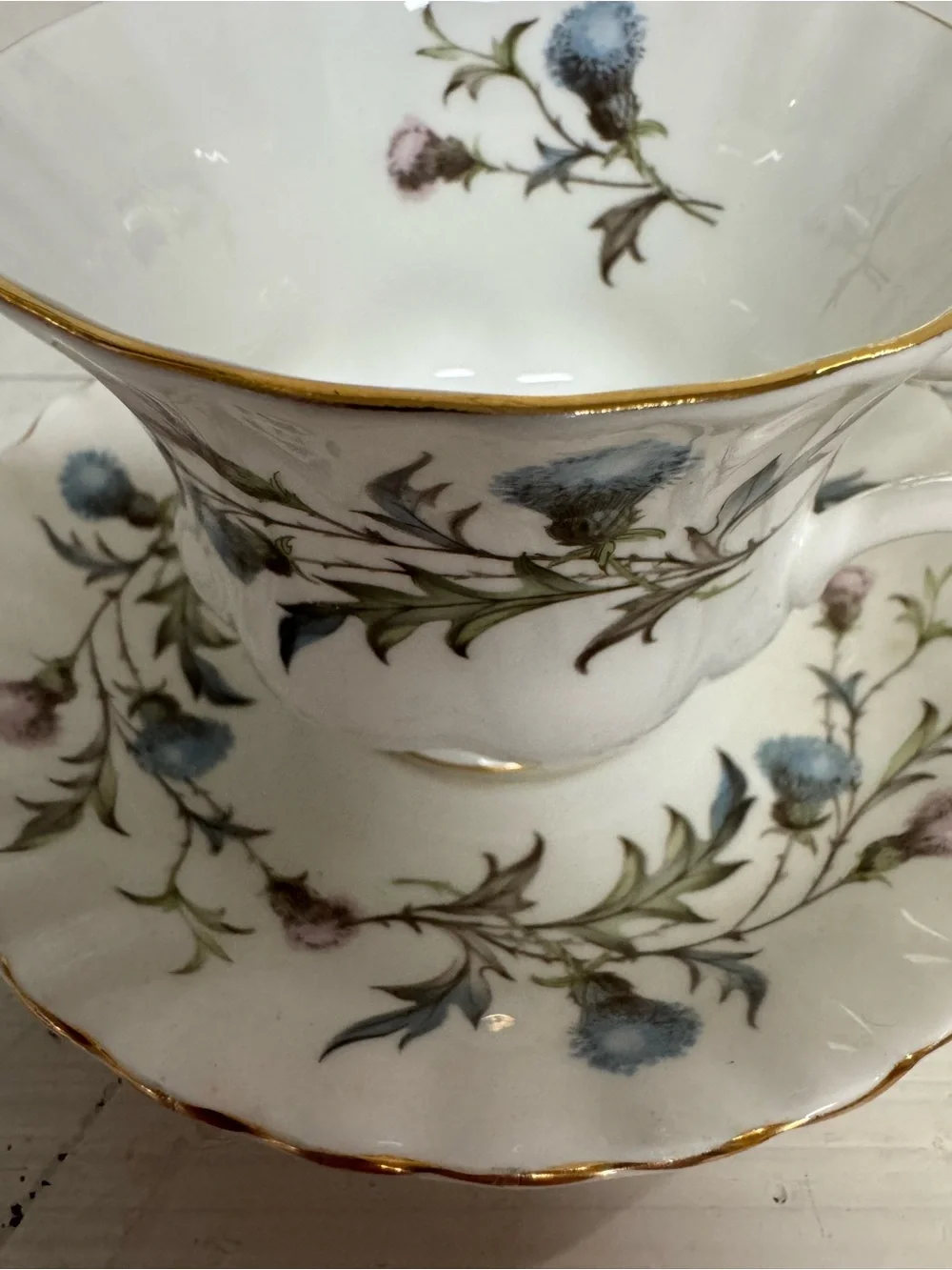 Royal Albert Bone China Brigadoon Trio c1963-72 Dessert Tea England Montrose
